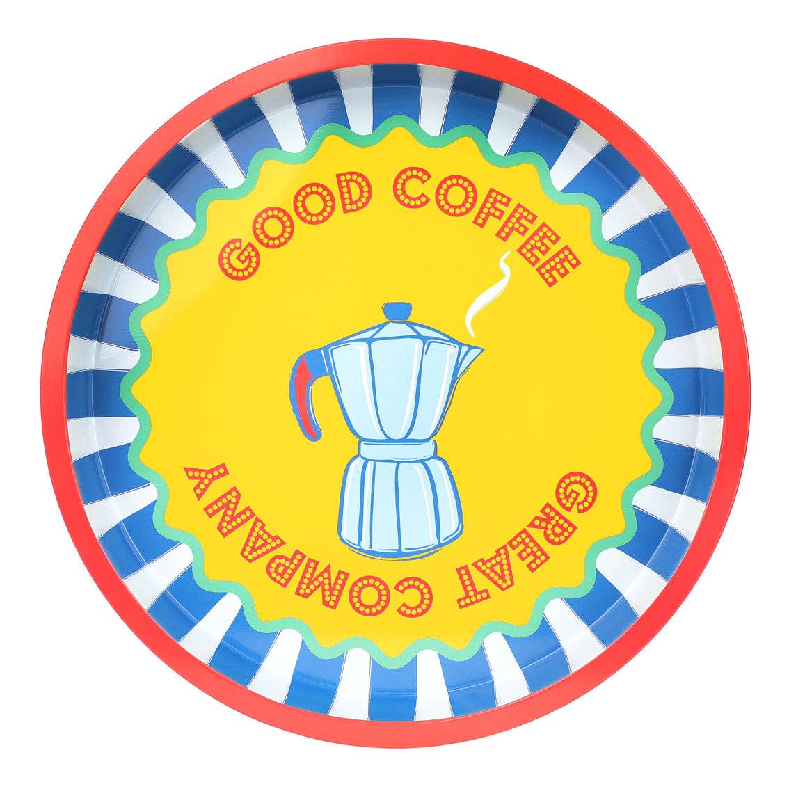 Coffee Tin Tray - 30cm | Home Decor Gifts |