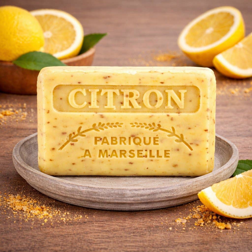 125g French Soap with Crushed Lemon