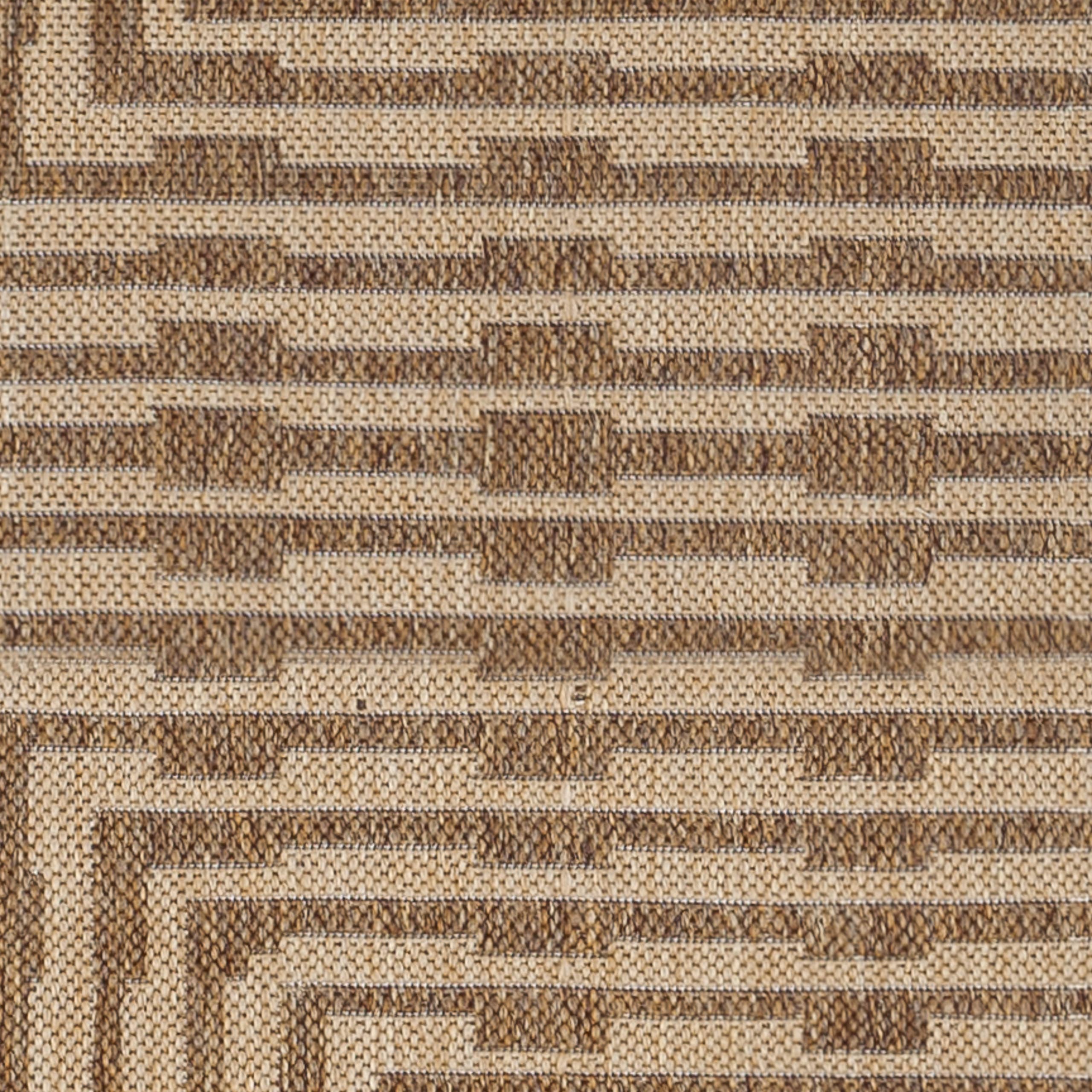 Sandown Jute Effect Indoor/Outdoor Rug Natural: Natural / 120 x 170cm