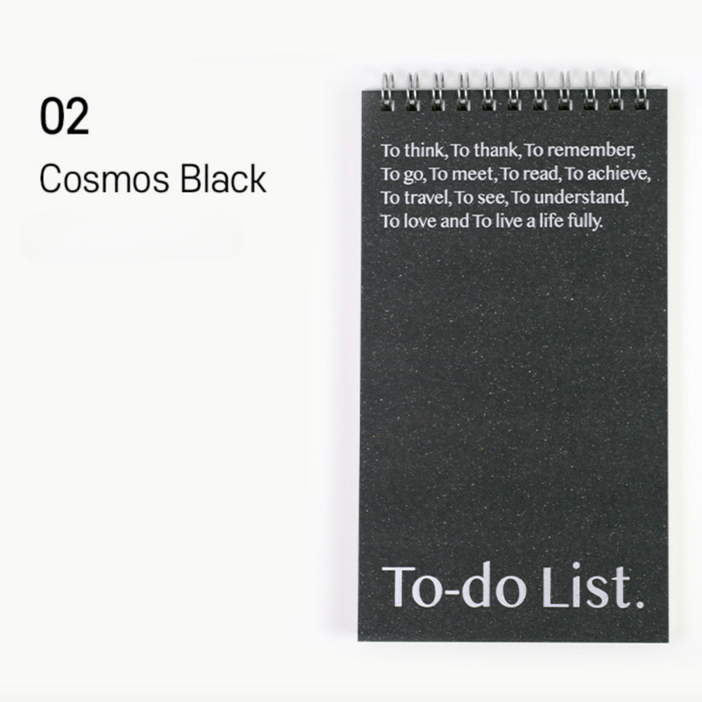 Paperian Lists To Live By [To-Do List Notebook]: Black