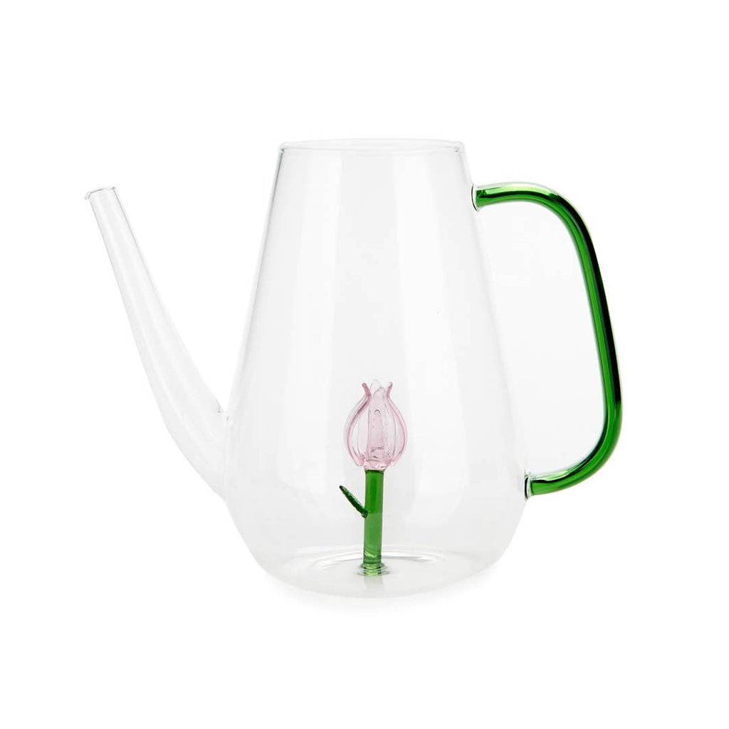 Balvi Botanical Glass Watering Can | 1L Tulip