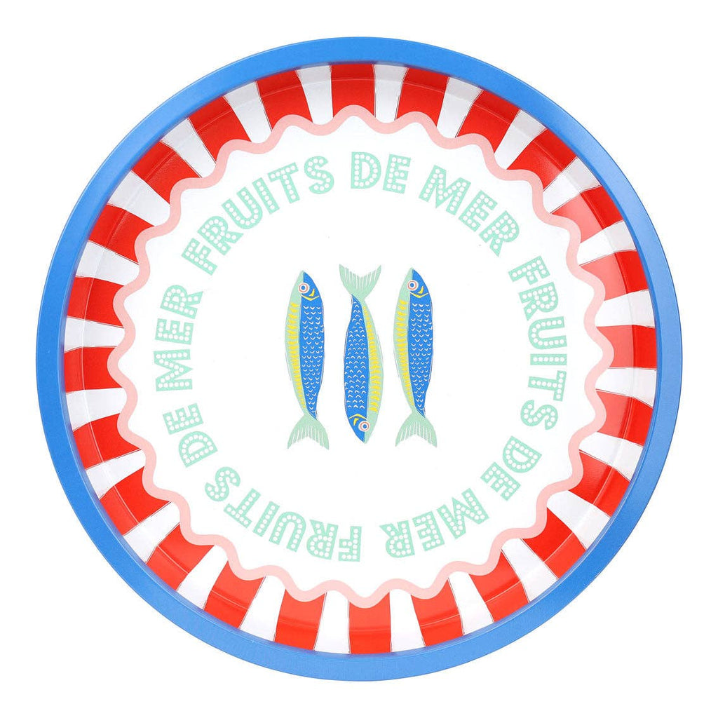 Sardine Fish Tin Tray - 30cm | Coastal Decor |