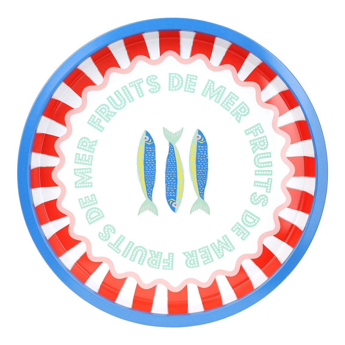 Sardine Fish Tin Tray - 30cm | Coastal Decor |