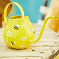 Bee Watering Can Hand Painted Yellow