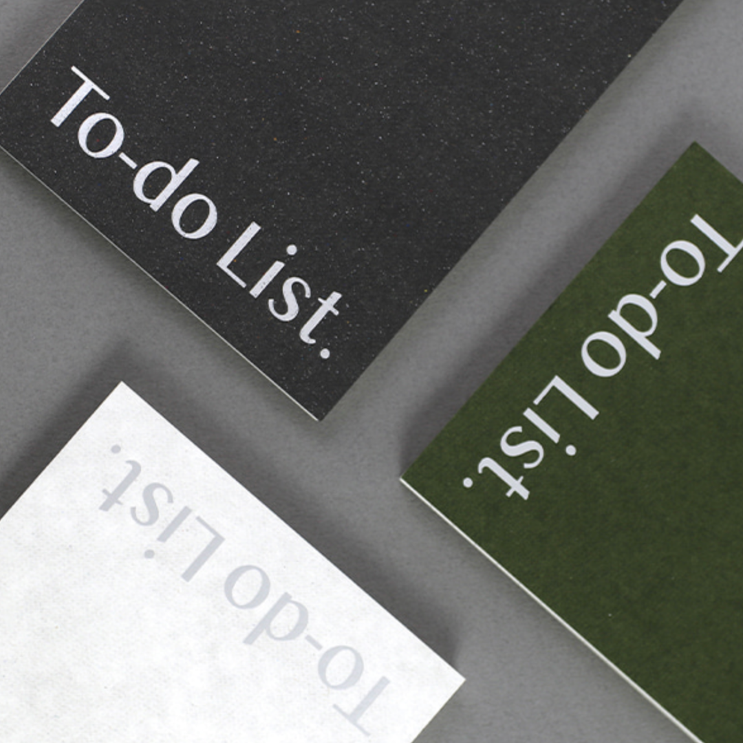 Paperian Lists To Live By [To-Do List Notebook]: Black