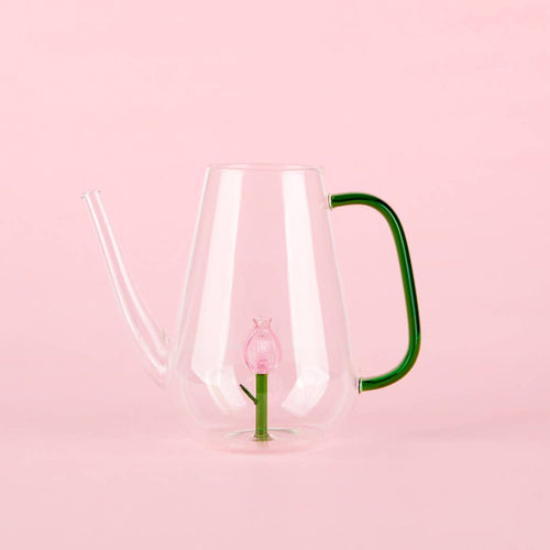 Balvi Botanical Glass Watering Can | 1L Tulip