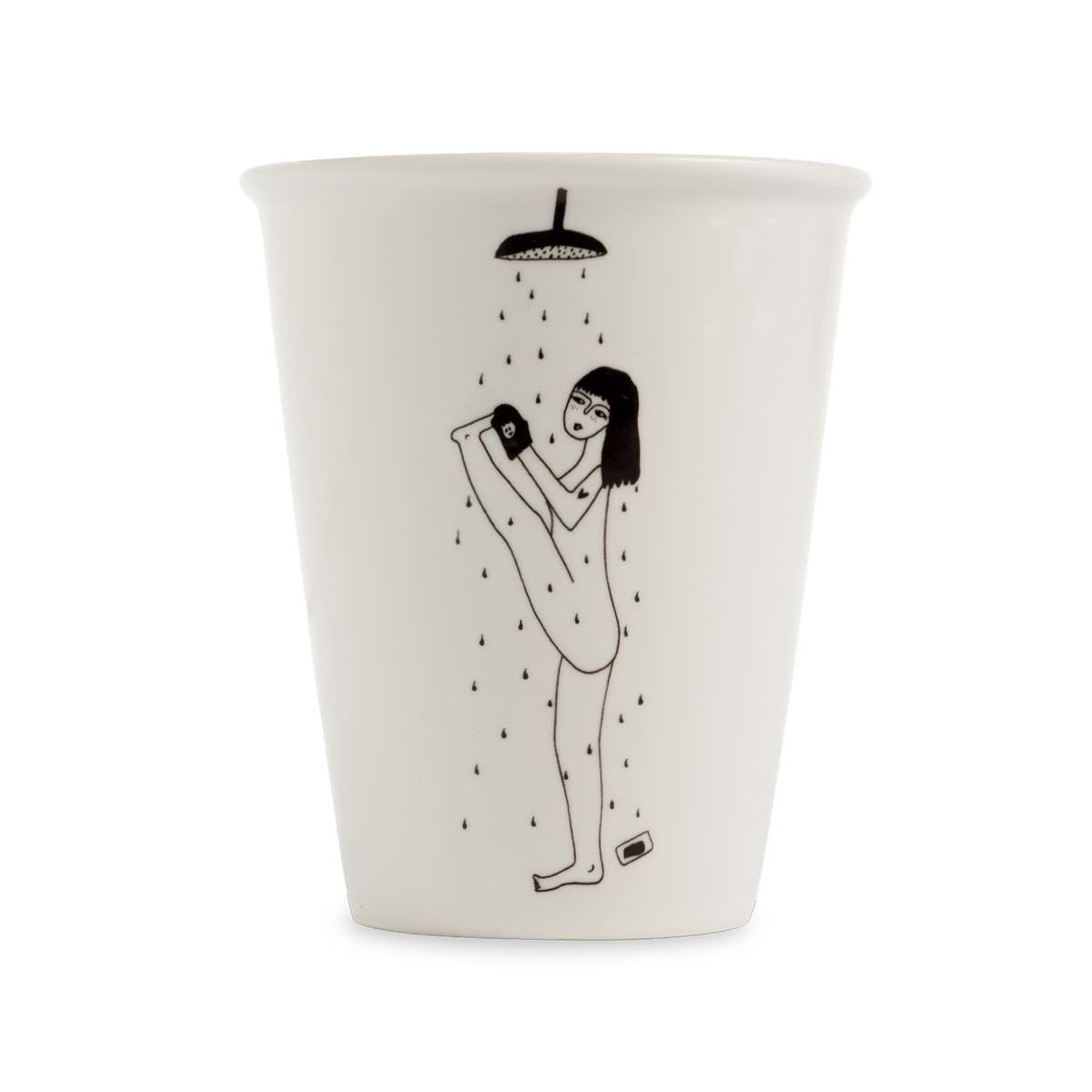 Cup yoga in the shower