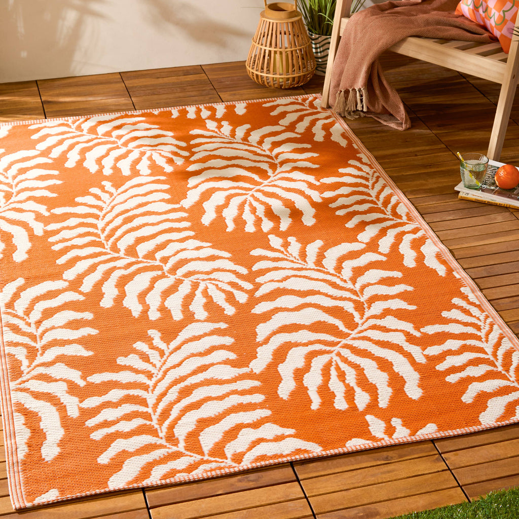 Tocorico 120x180cm Outdoor Rug Orange: Orange / 120 x 180cm