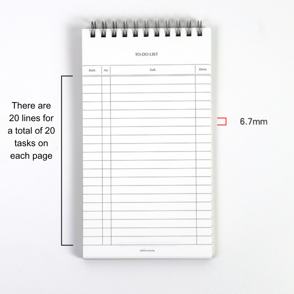 Paperian Lists To Live By [To-Do List Notebook]: Black