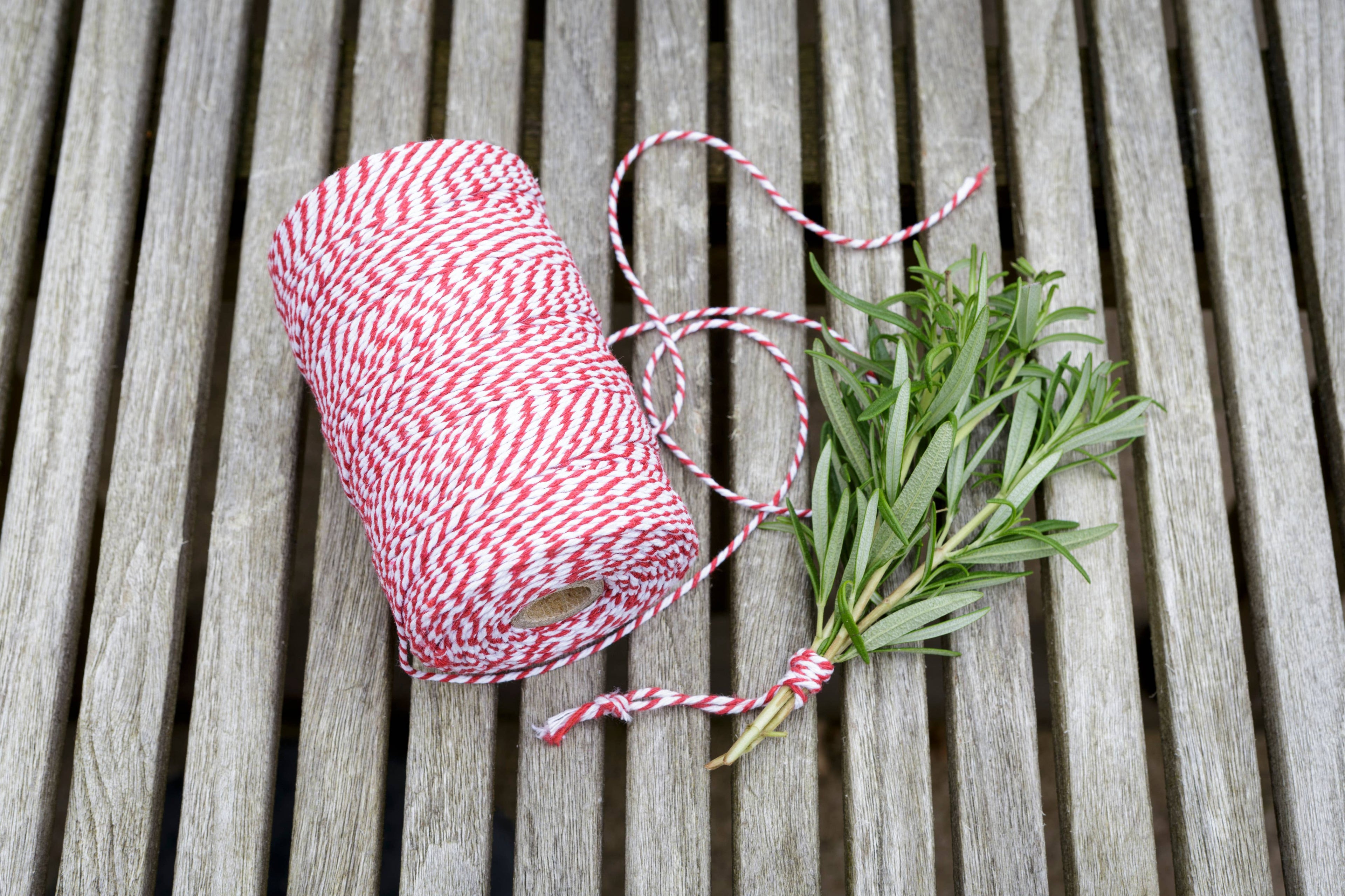 Sophie Conran - 200m Cherry Red Striped Twine