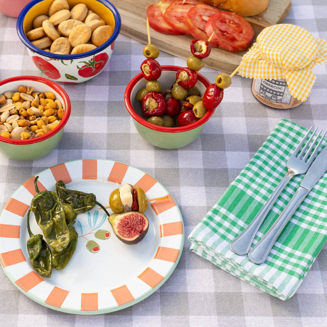 Olive Enamel Bowl - 10cm | Summer Bowls |