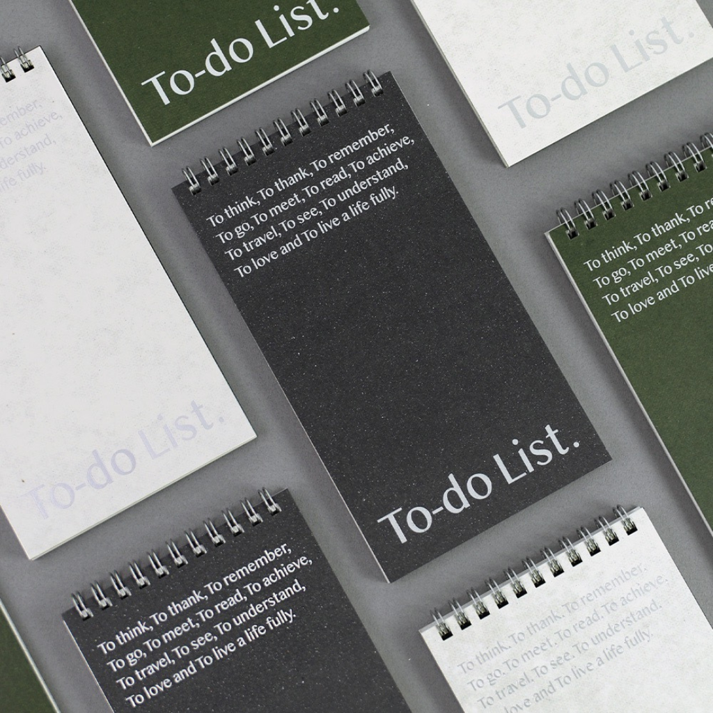 Paperian Lists To Live By [To-Do List Notebook]: Black