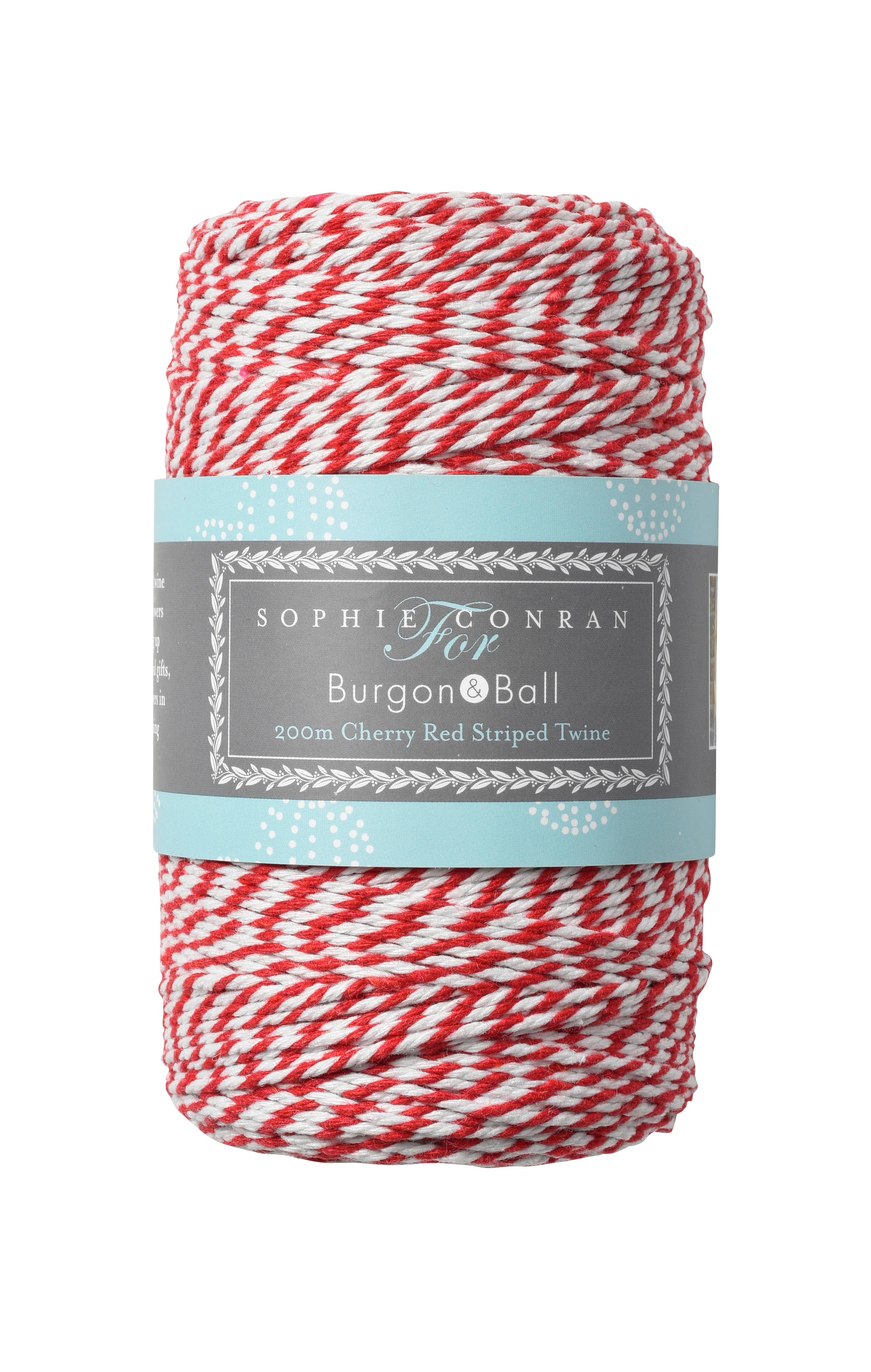 Sophie Conran - 200m Cherry Red Striped Twine