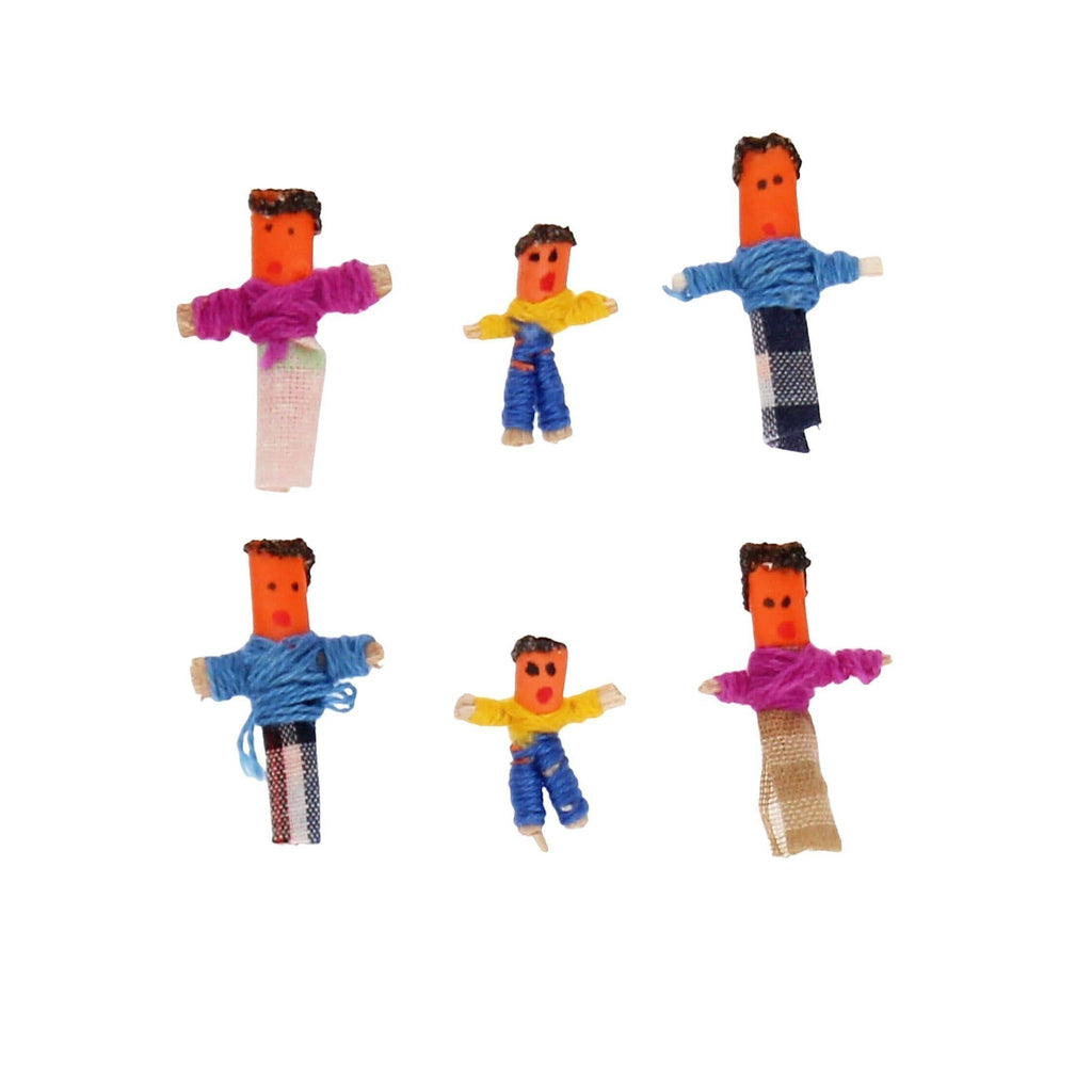 Worry Dolls - 6 Mini Worry People In A Box