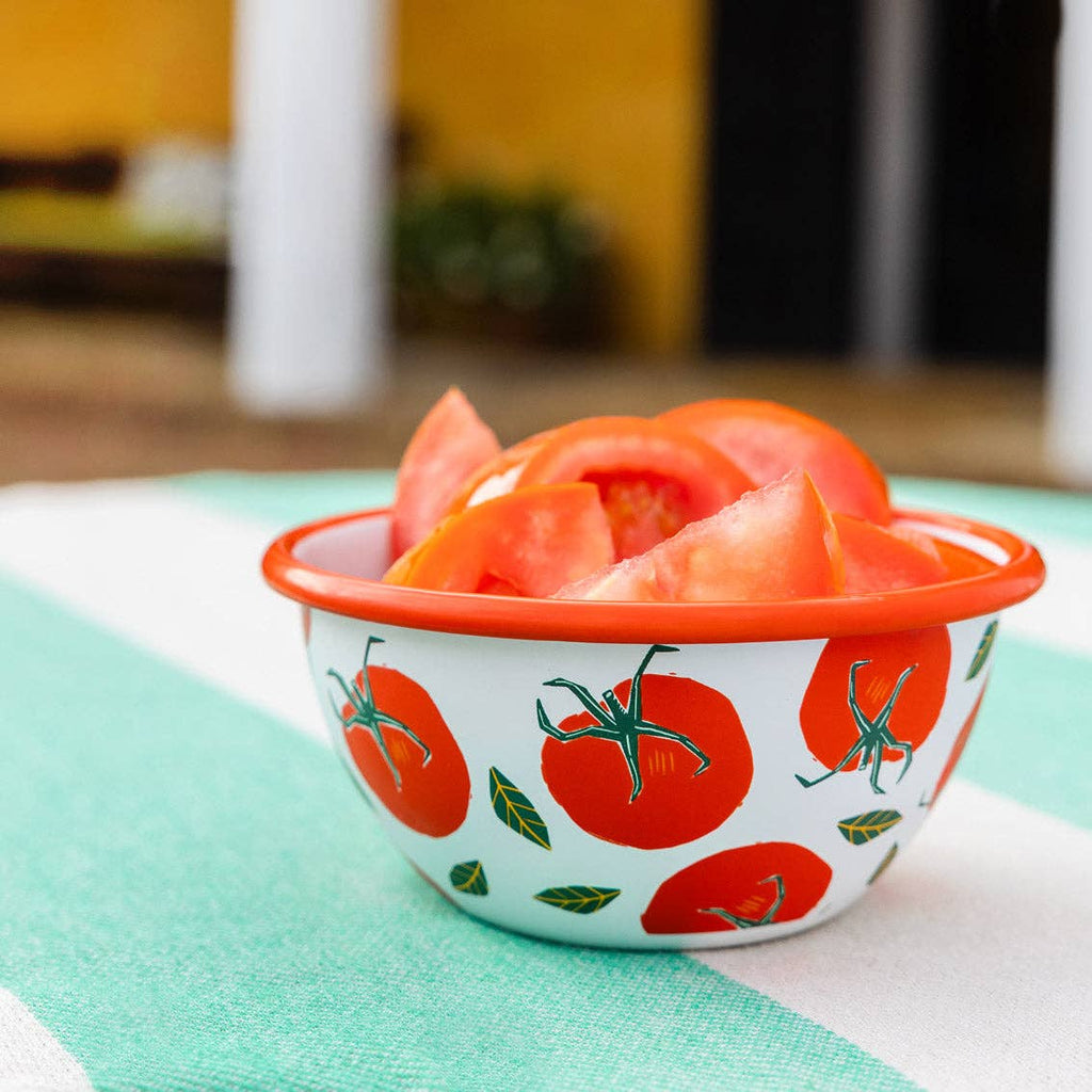 Tomato Red Enamel Bowl - 12cm | Summer Gifts |