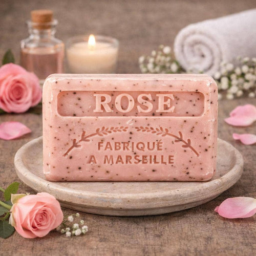 125g Crushed Rose Wholesale French Soap