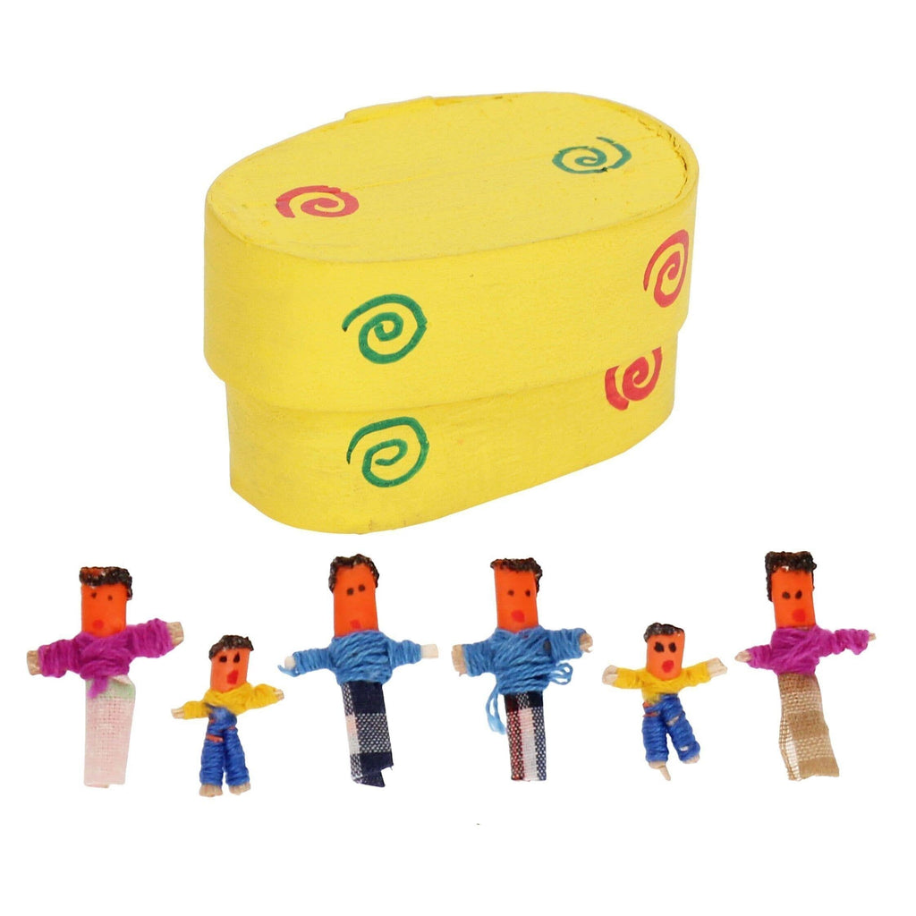 Worry Dolls - 6 Mini Worry People In A Box