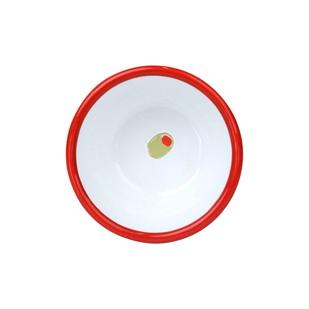Olive Enamel Bowl - 10cm | Summer Bowls |