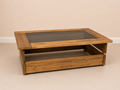1970s Coffee Table Pine & Glass By Hameen Kalustaja Finland